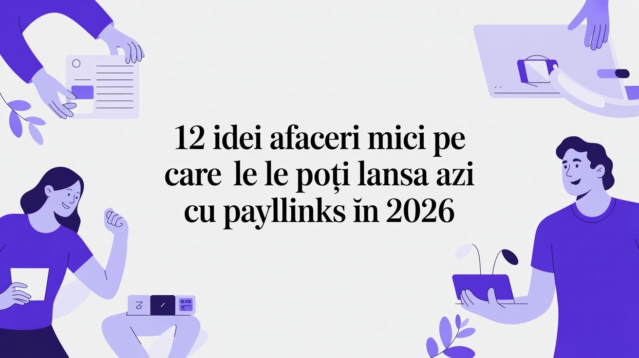 12 idei afaceri mici pe care le poți lansa azi cu PayLinks în 2026