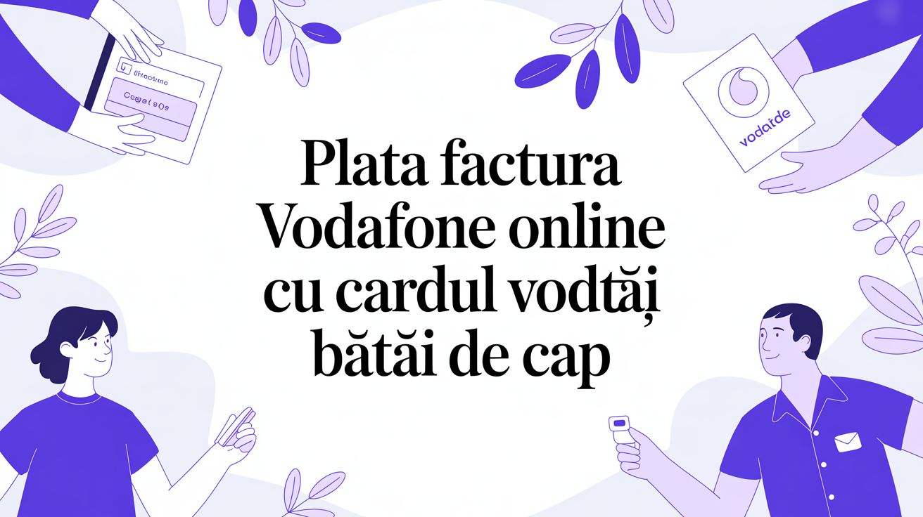 Plata Facturii Vodafone Online cu Cardul: Ghidul Tău Spre Eficiență