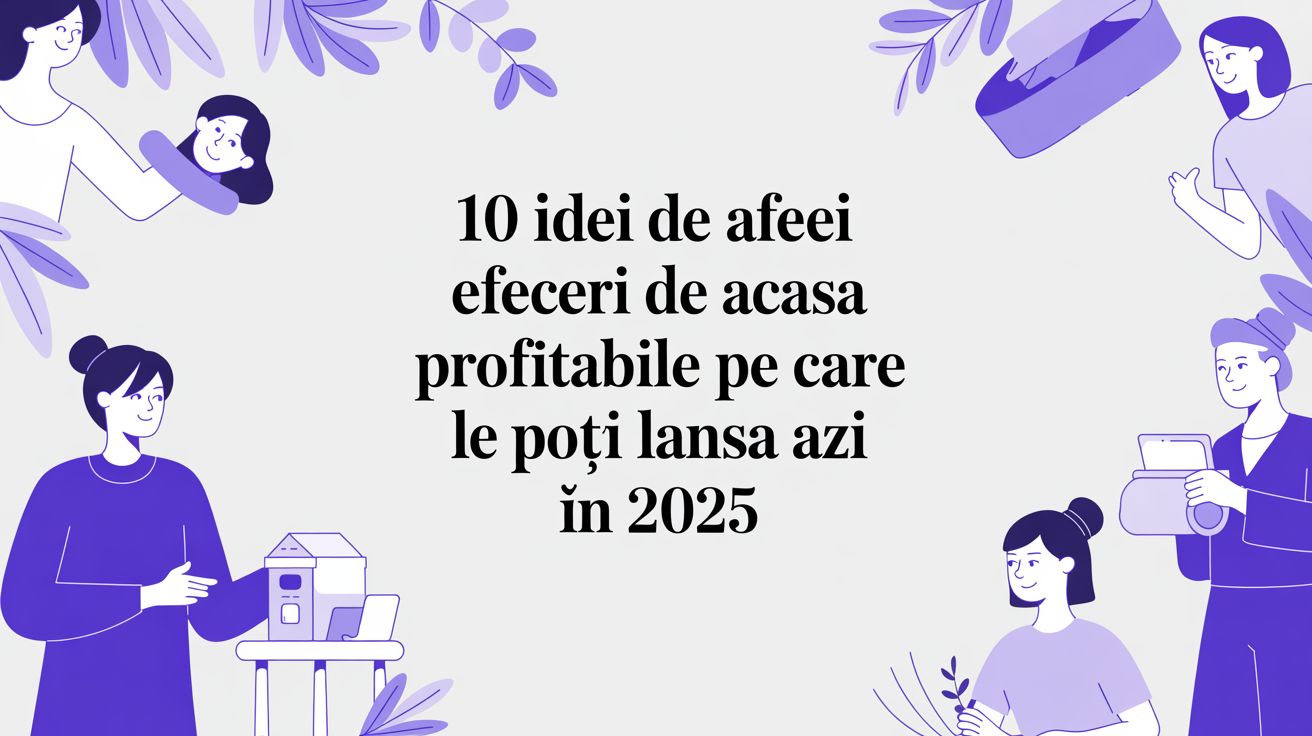 10 idei de afaceri de acasa profitabile pe care le poți lansa azi în 2025