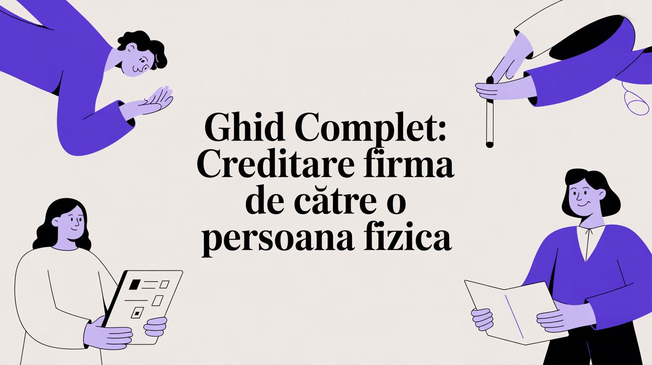 Ghid complet: creditare firma de catre o persoana fizica