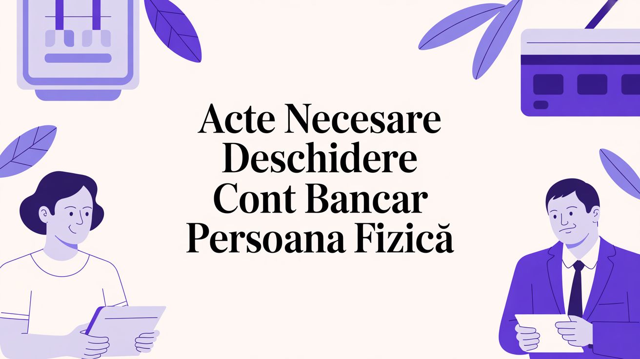 Transformă-ți talentul în bani: Acte necesare pentru deschiderea unui cont bancar ca persoană fizică