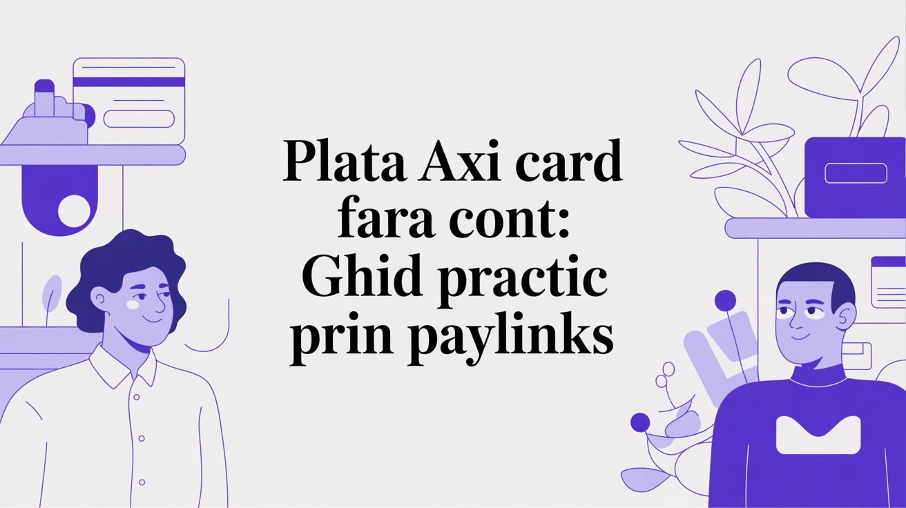 Fii plătit instant: Acceptă plata AXI card fără cont prin PayLinks