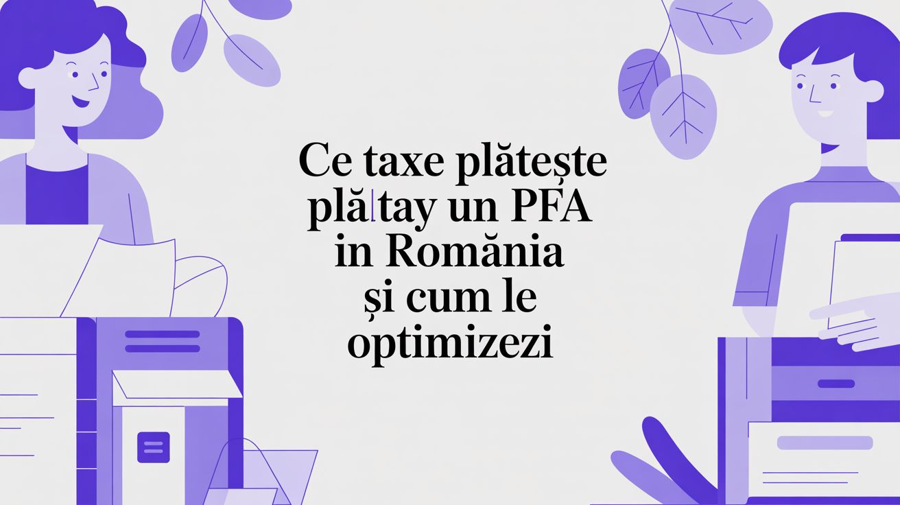 Ce taxe plătește un PFA în România și cum să începi să încasezi azi