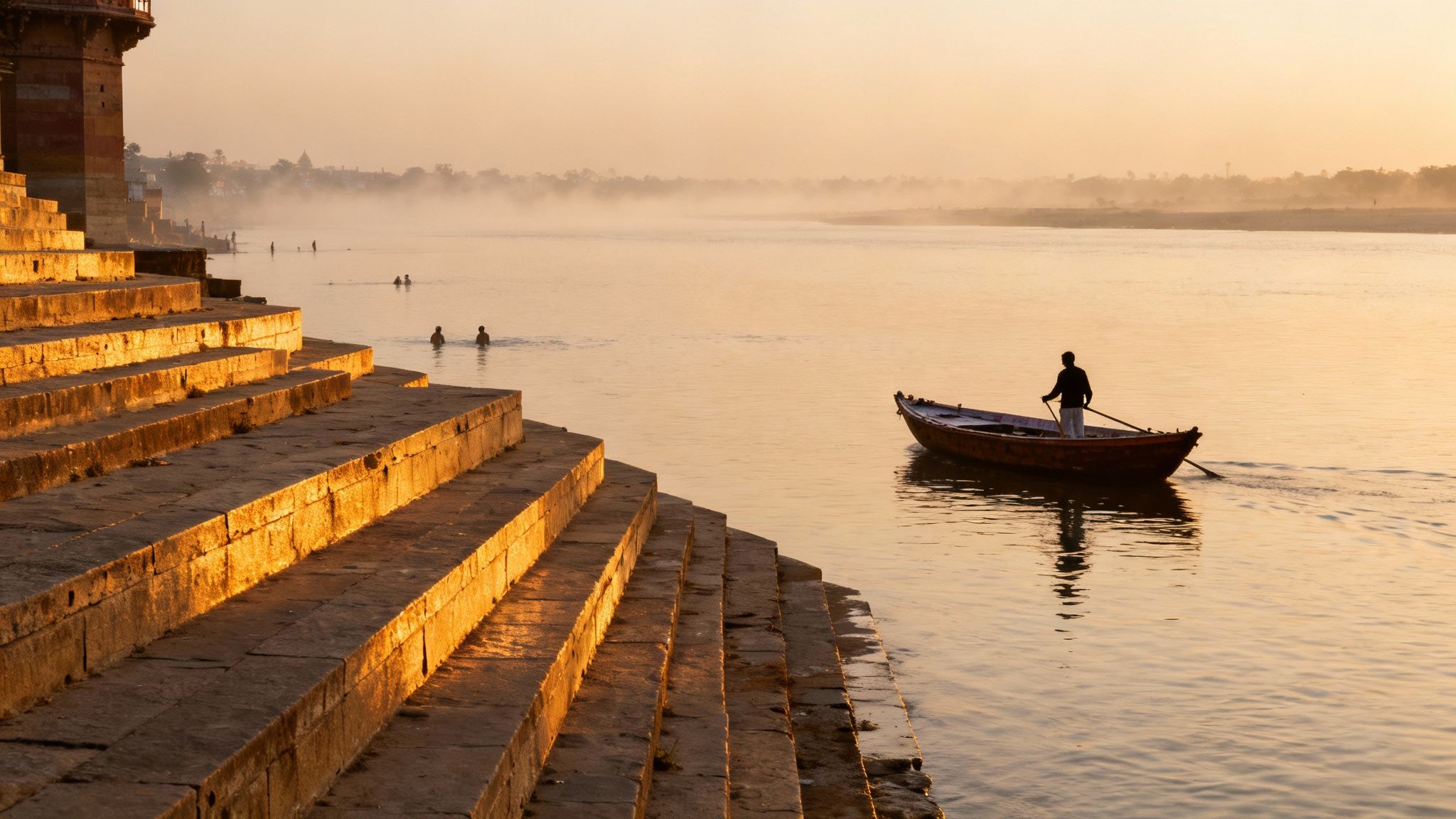 Eco Nomad Travel india-tourism-spots-river-sunrise 10 Sustainable India Tourism Spots for Slow Travel in 2026