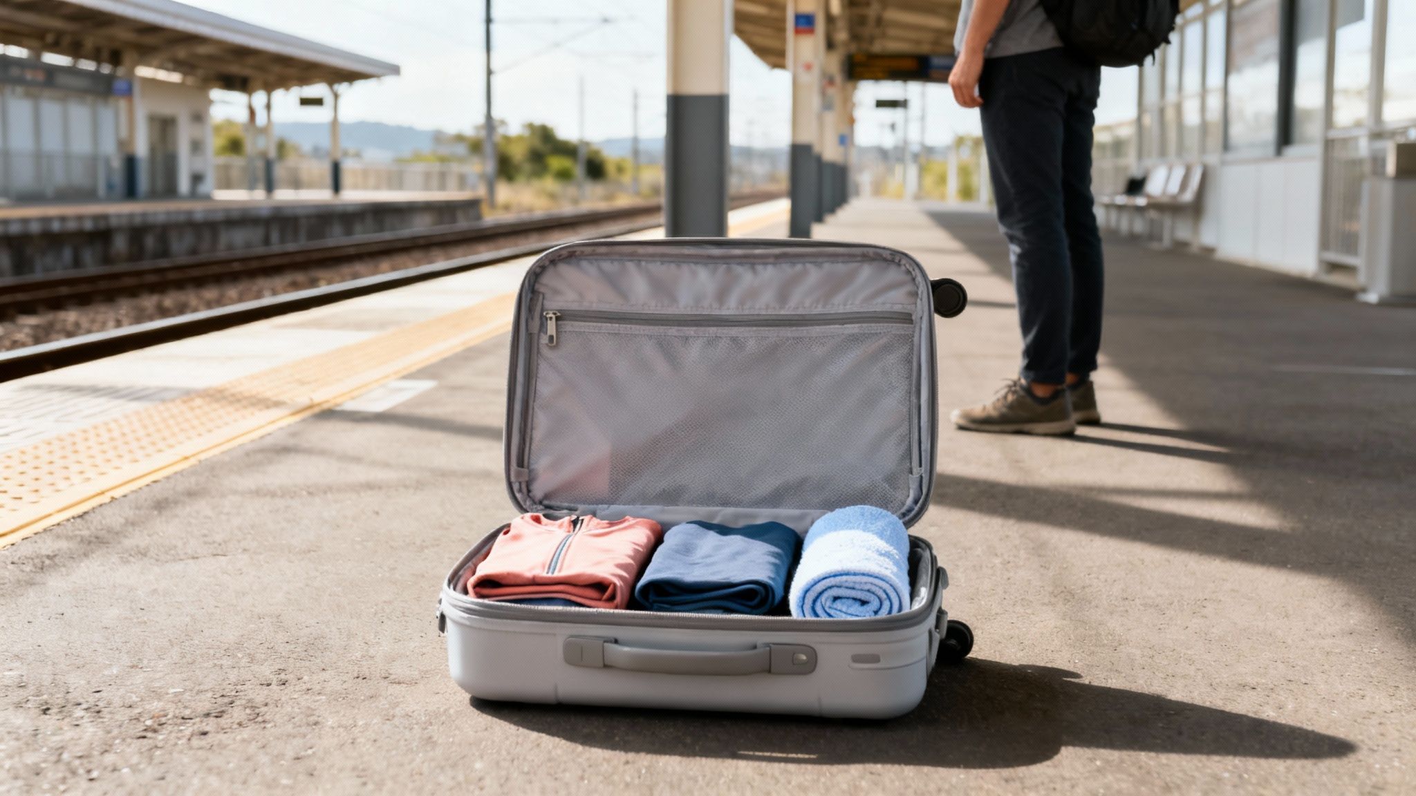 Eco Nomad Travel fast-drying-travel-clothes-packed-suitcase A Minimalist Guide To Fast Drying Travel Clothes