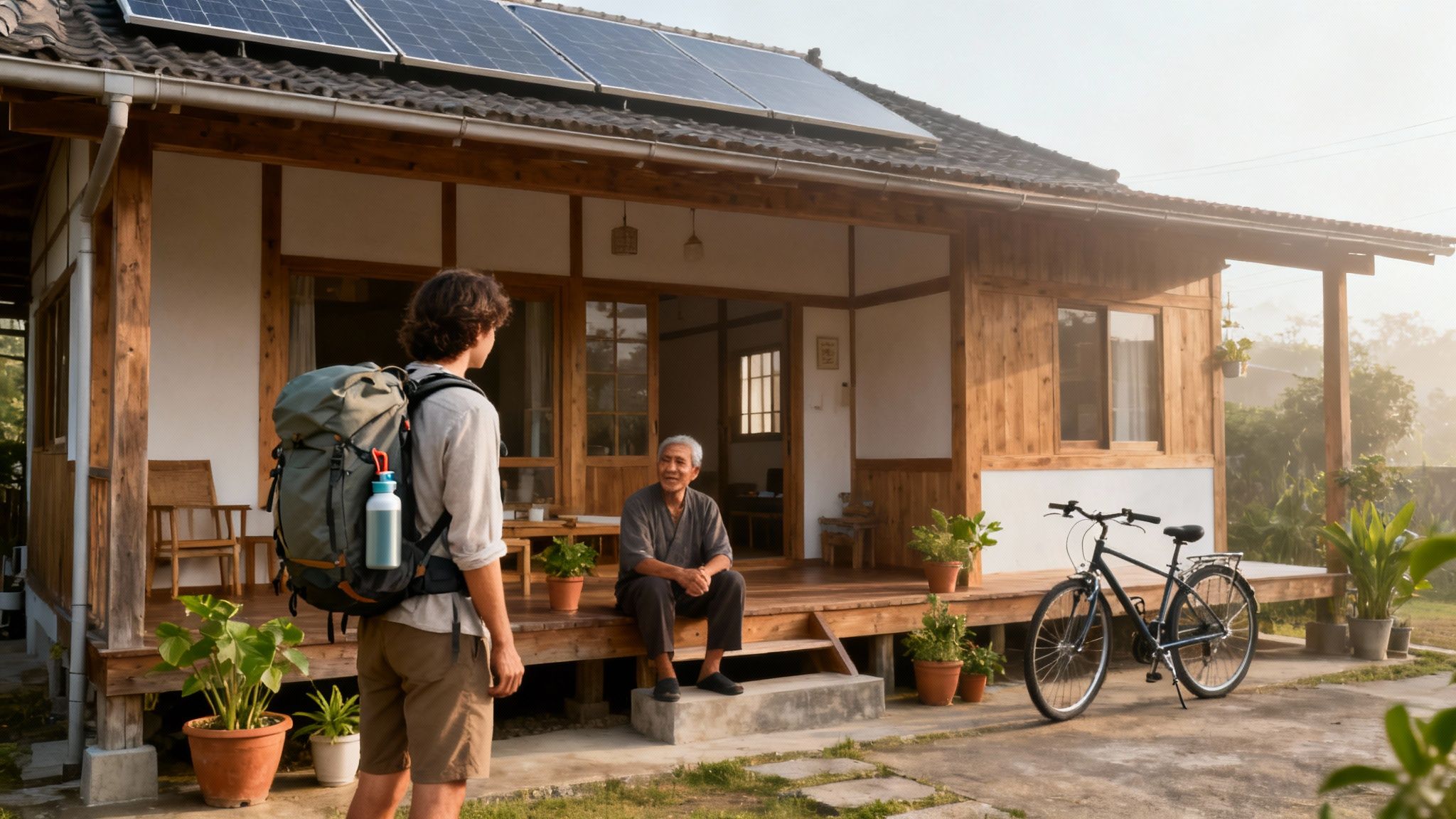 Eco Nomad Travel eco-travel-solar-house Eco Travel: A Guide to Low-Impact Adventures