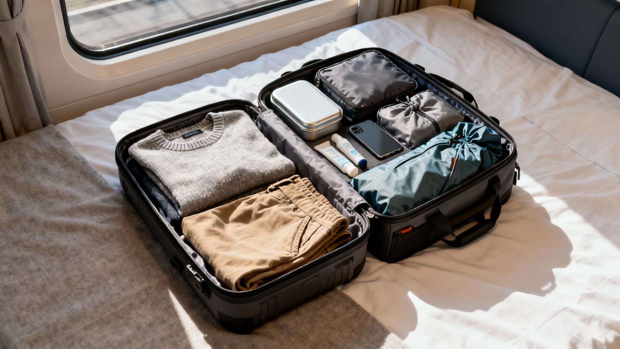 Eco Nomad Travel cheap-travel-in-europe-packed-suitcase Cheap Travel In Europe: A Guide To Low-Impact Adventures