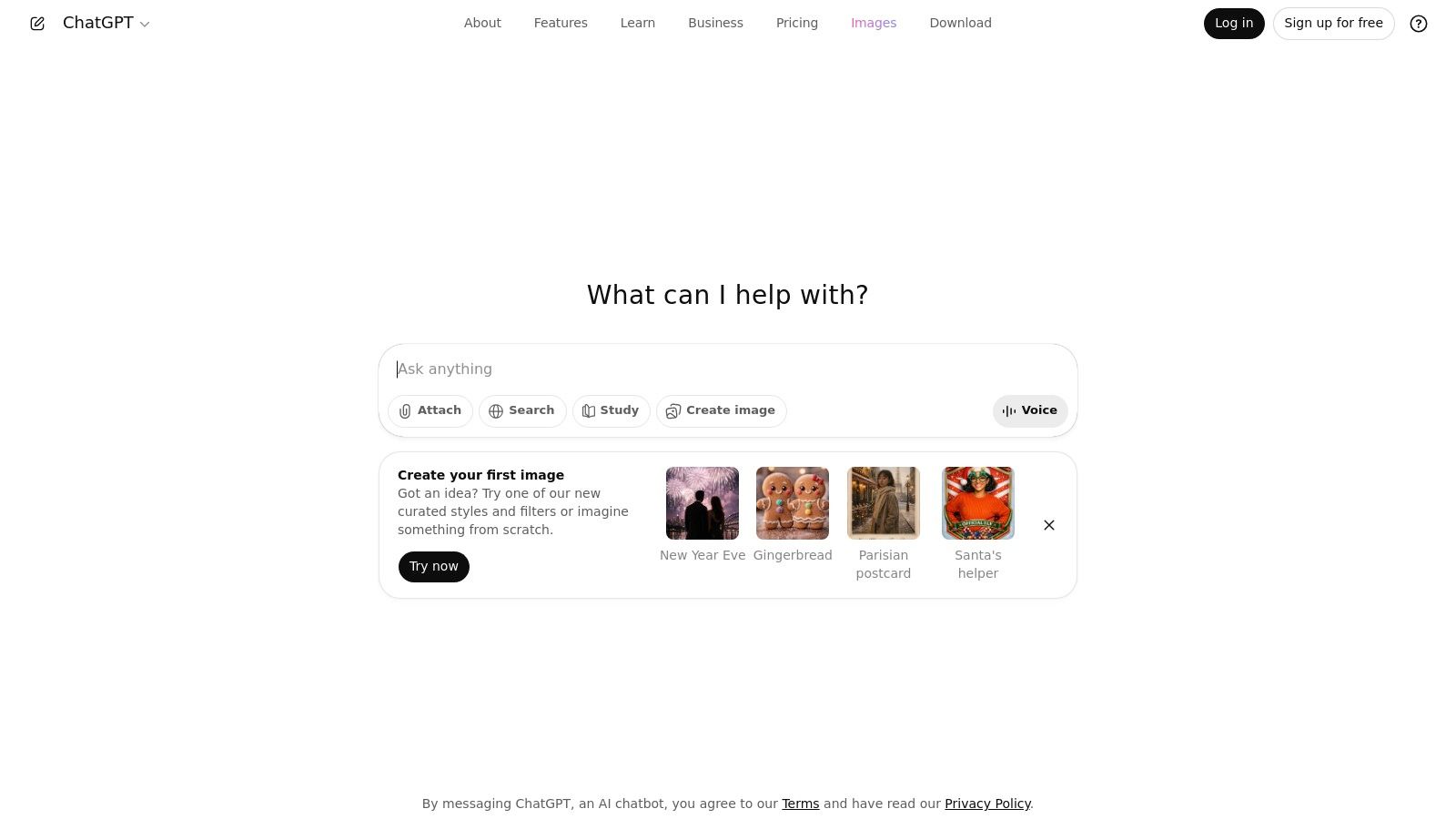 A screenshot of the OpenAI ChatGPT interface, an example of AI tools for productivity.