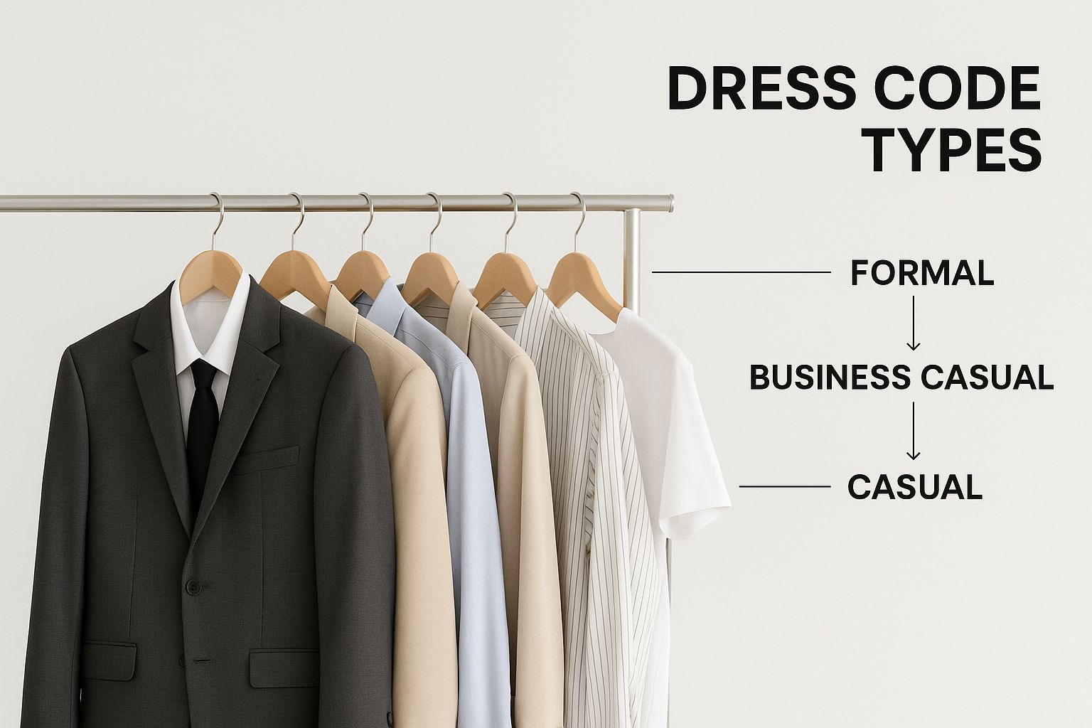 Infographic about restaurant dress code