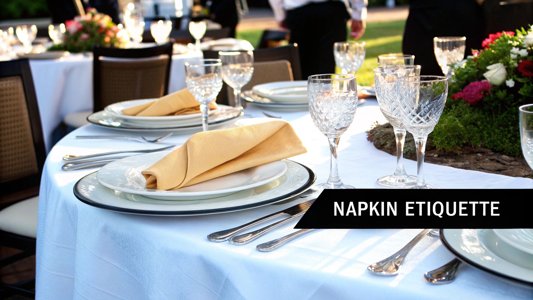 Napkin Etiquette and Proper Usage