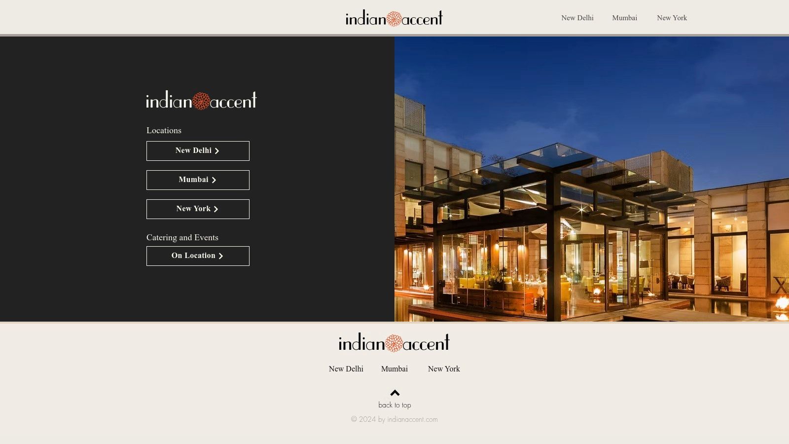Indian Accent (New Delhi, New York, London)