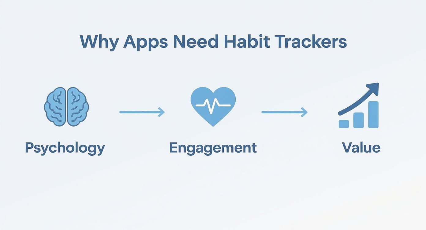 Infographic about habit tracker calendar
