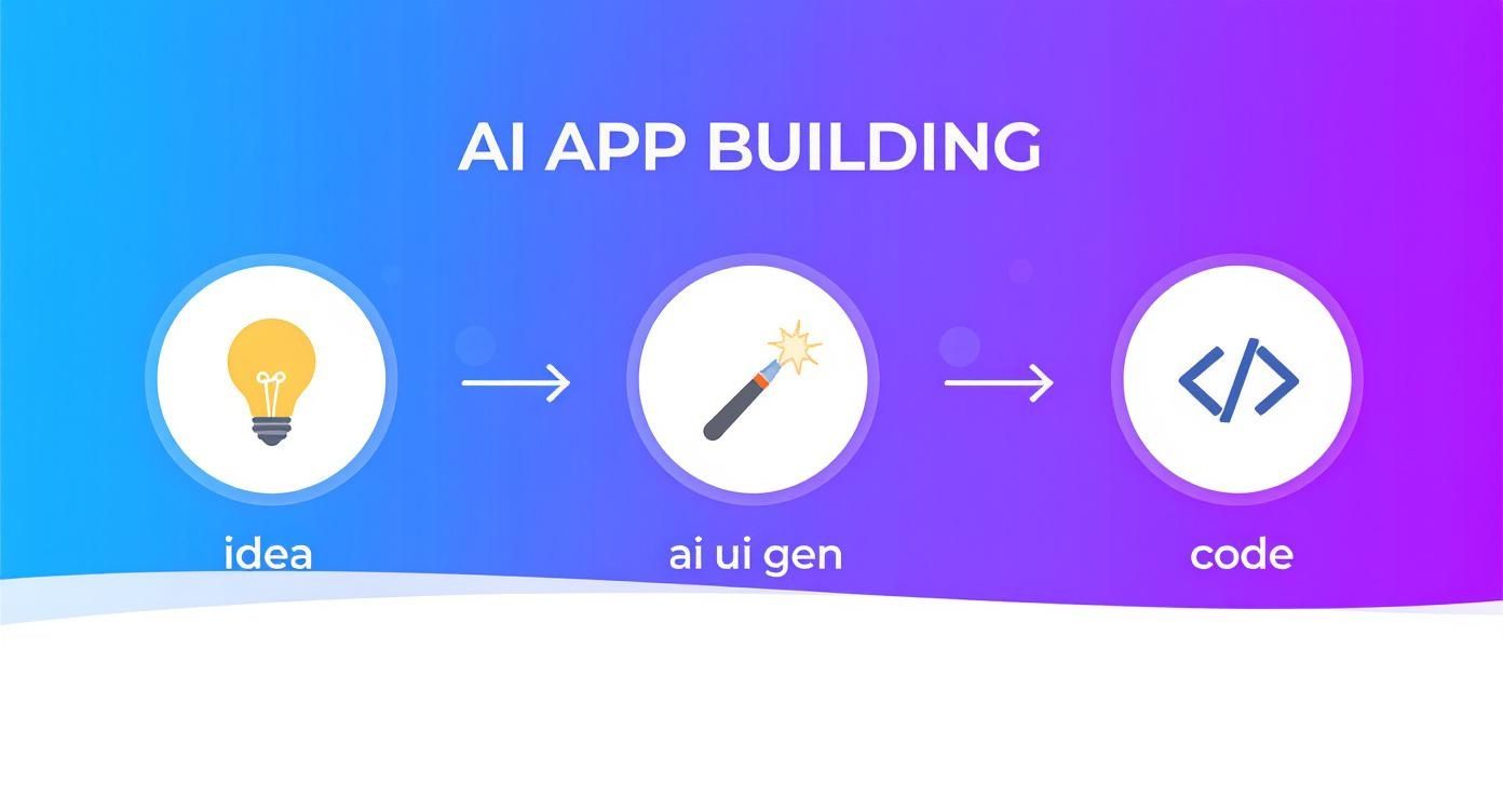 Infographic about build react native app with ai