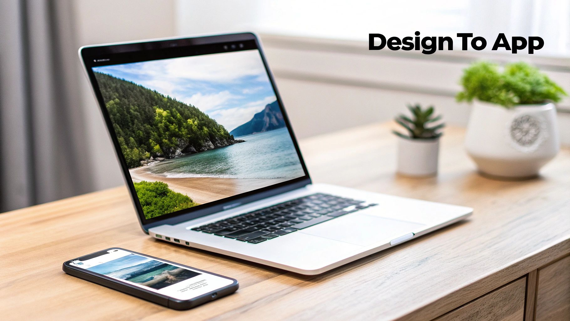 A seamless flow from design file to a functional app on a mobile device