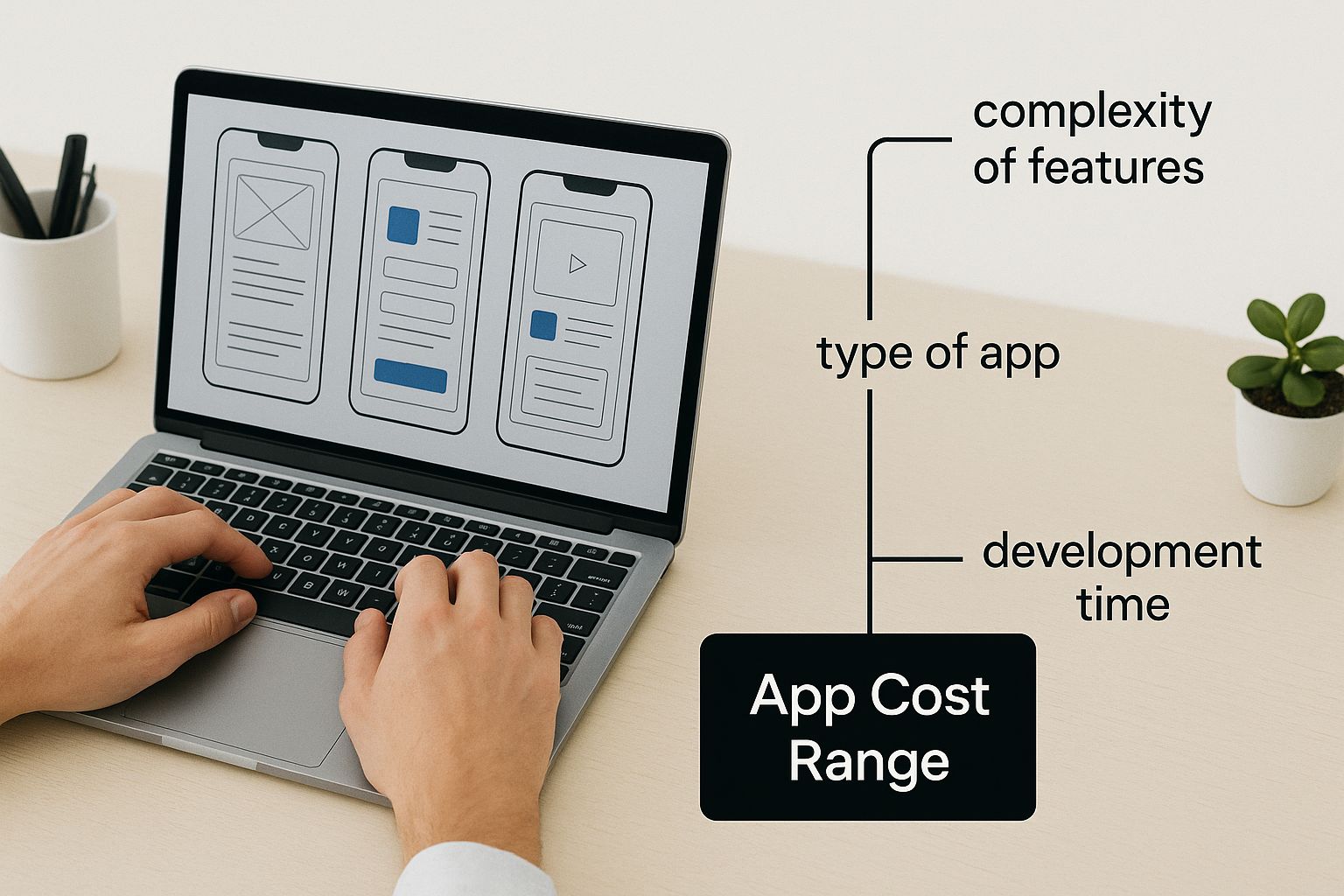 Infographic about mobile app development costs