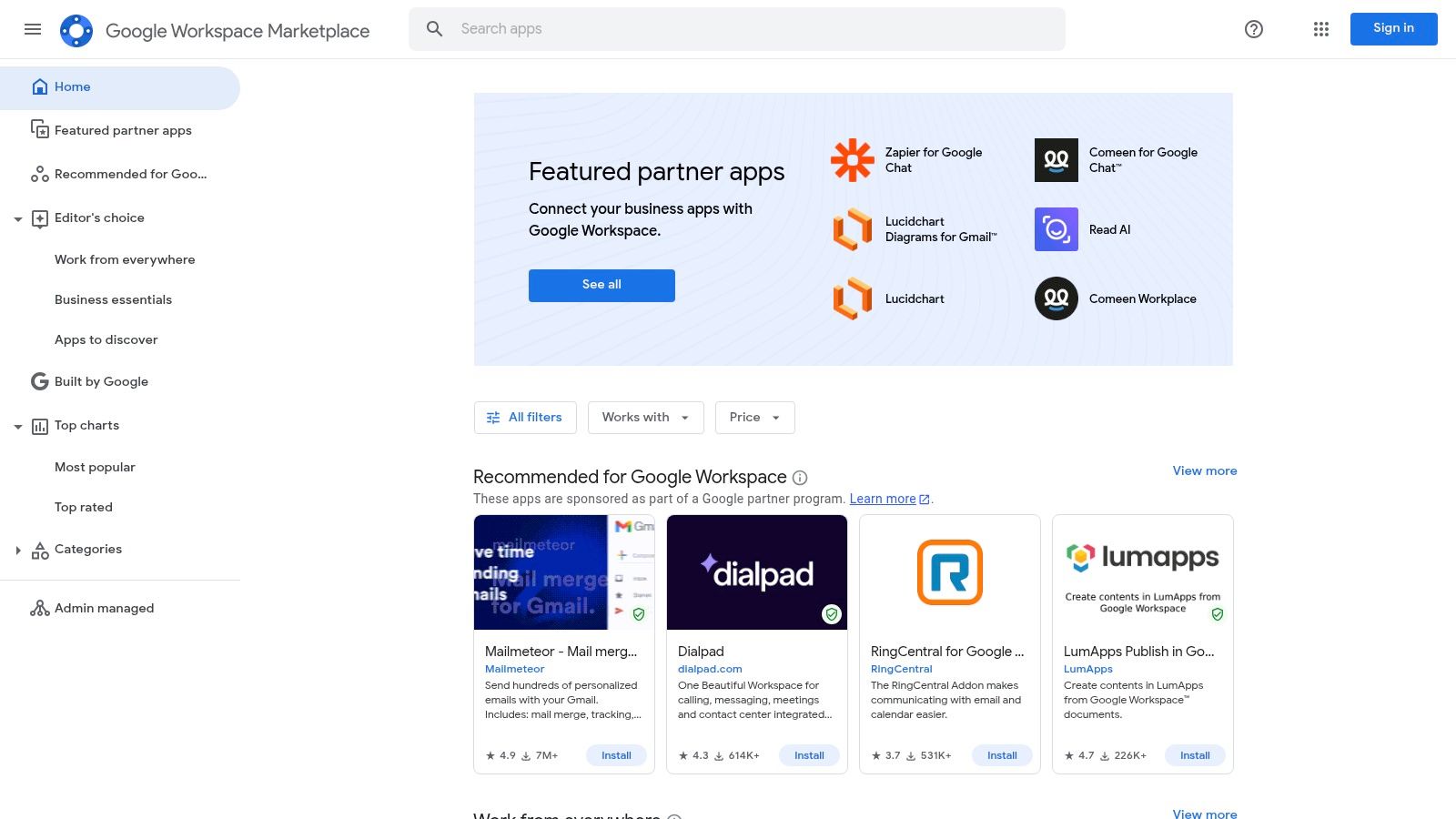 Google Workspace Marketplace