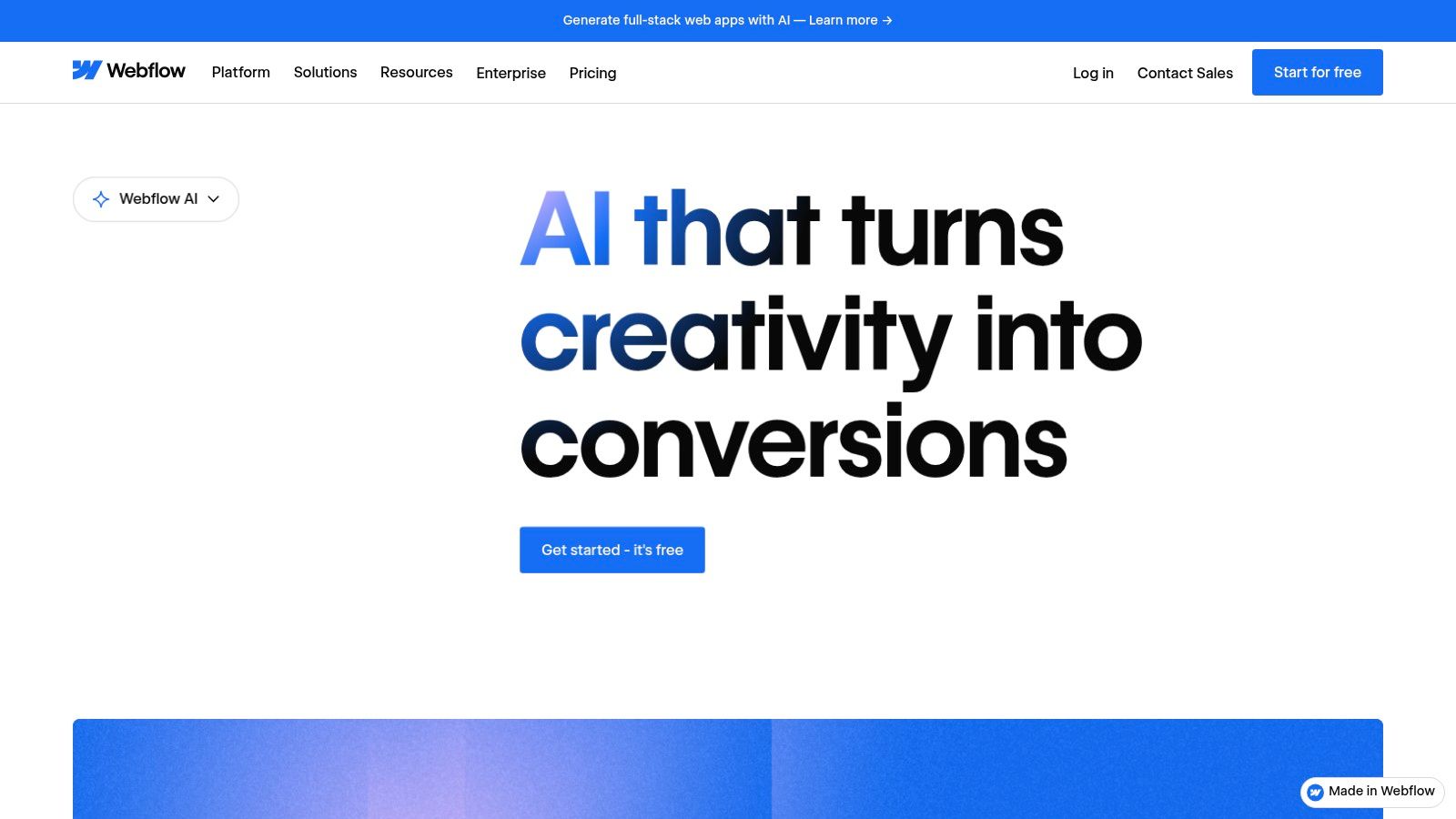 Webflow AI