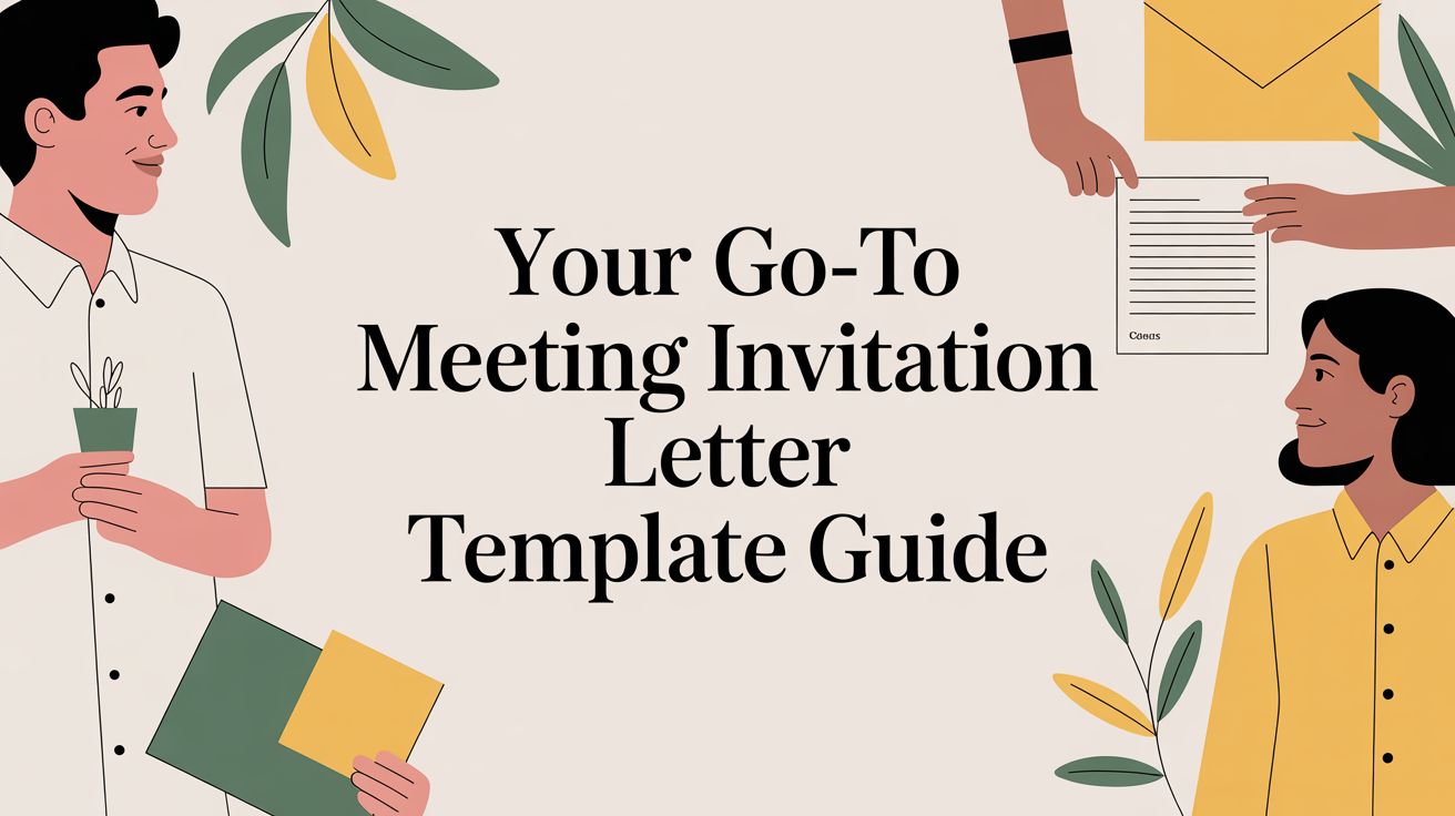 Your Go-To Meeting Invitation Letter Template Guide