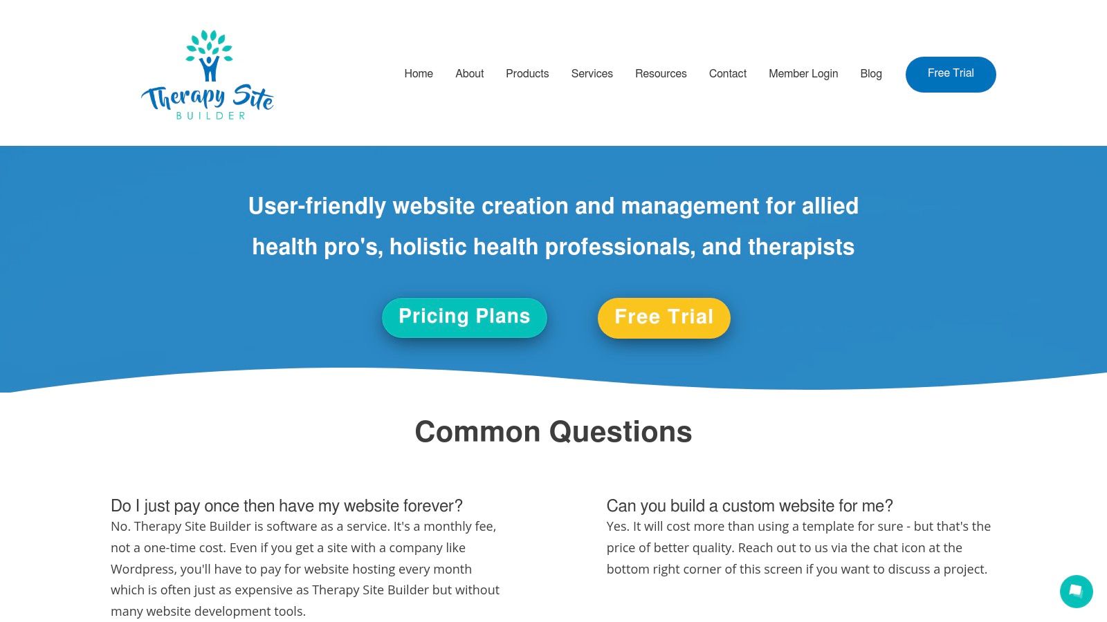 Therapy Site Builder