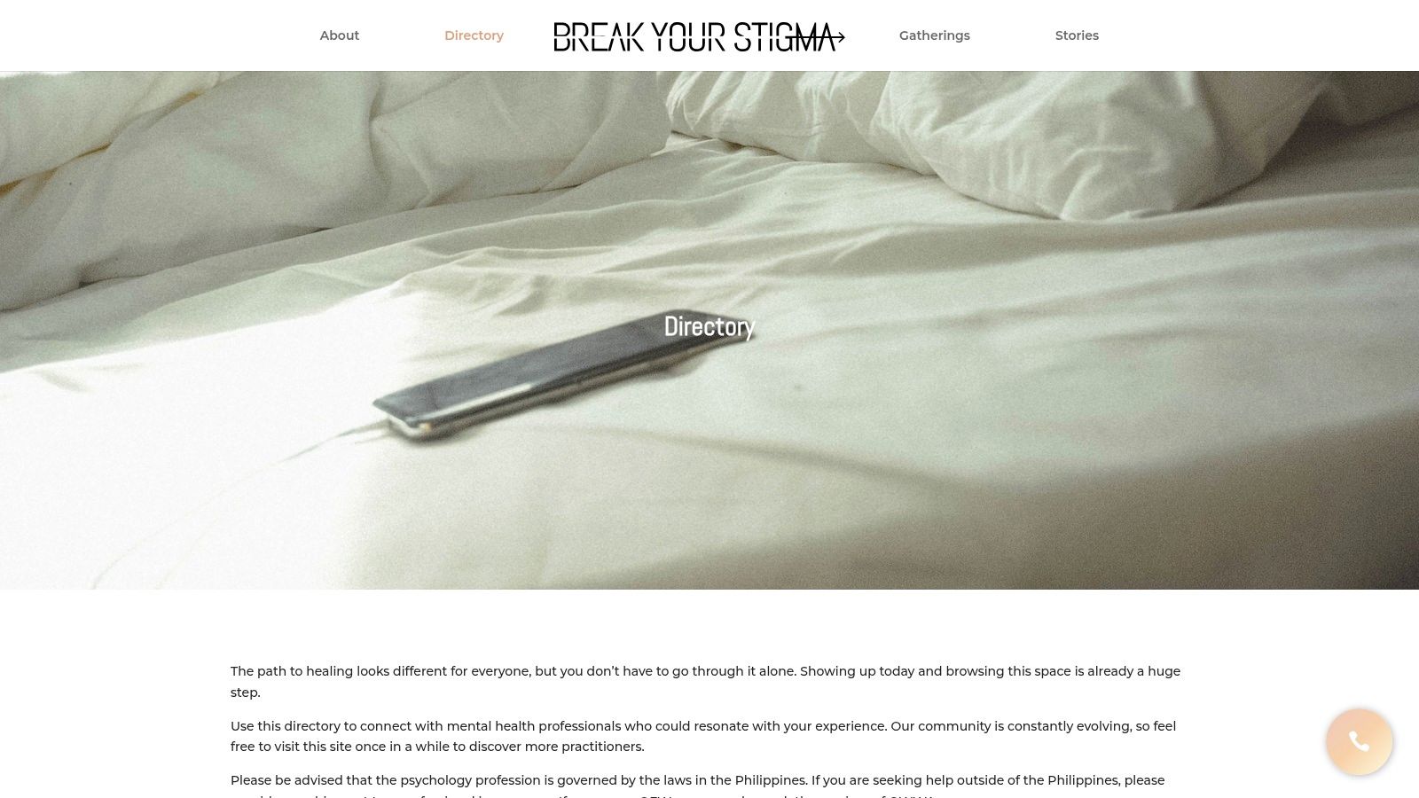 Break Your Stigma – Mental Health Professional Directory