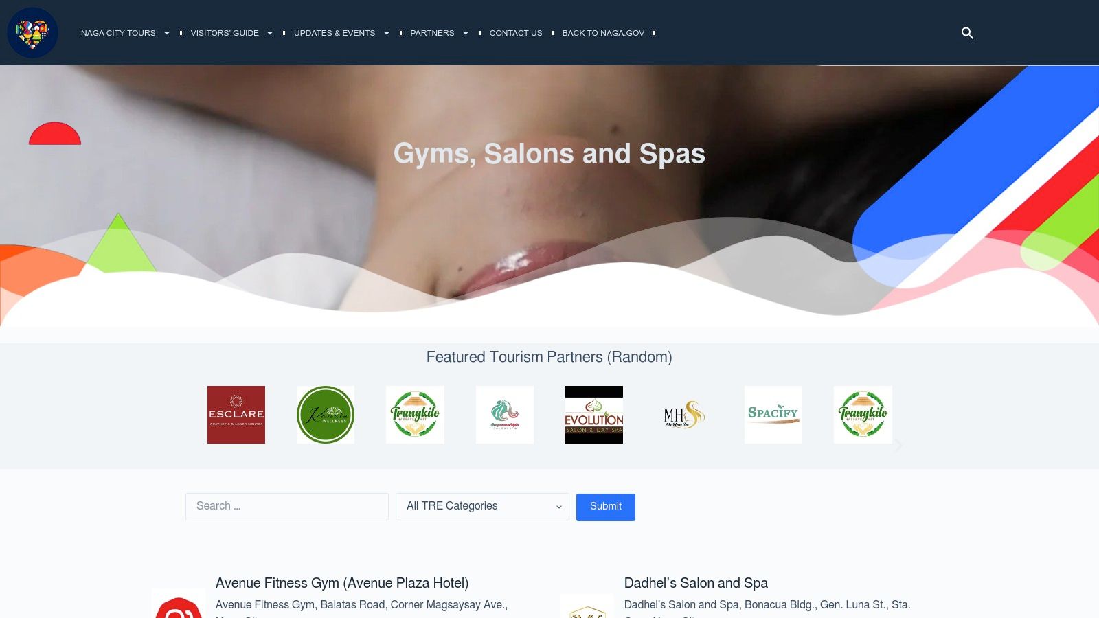 Naga City Tourism – Gyms, Salons and Spas directory