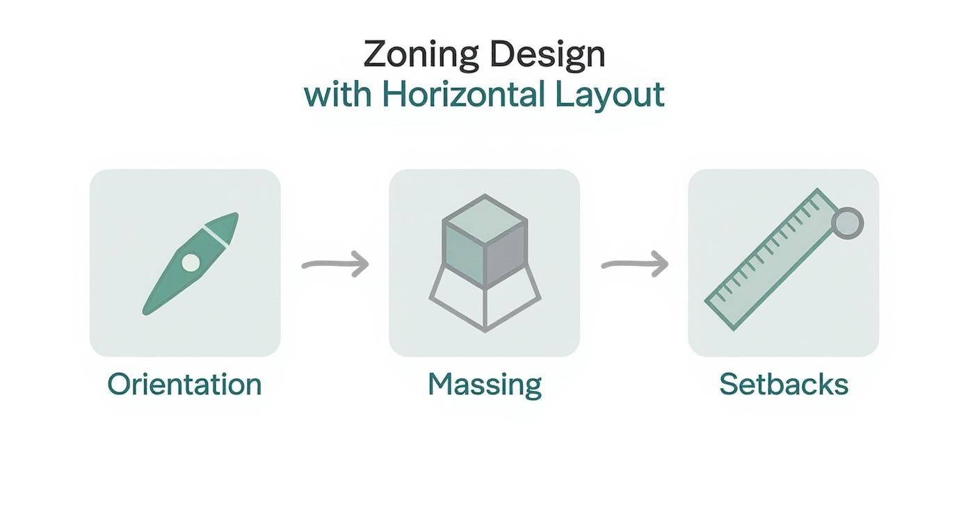 Infographic about zoning in architecture