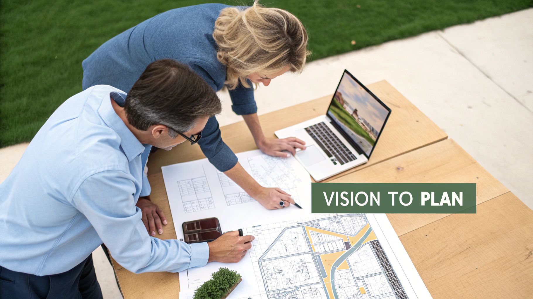 Architectural sketches and diagrams for a building design