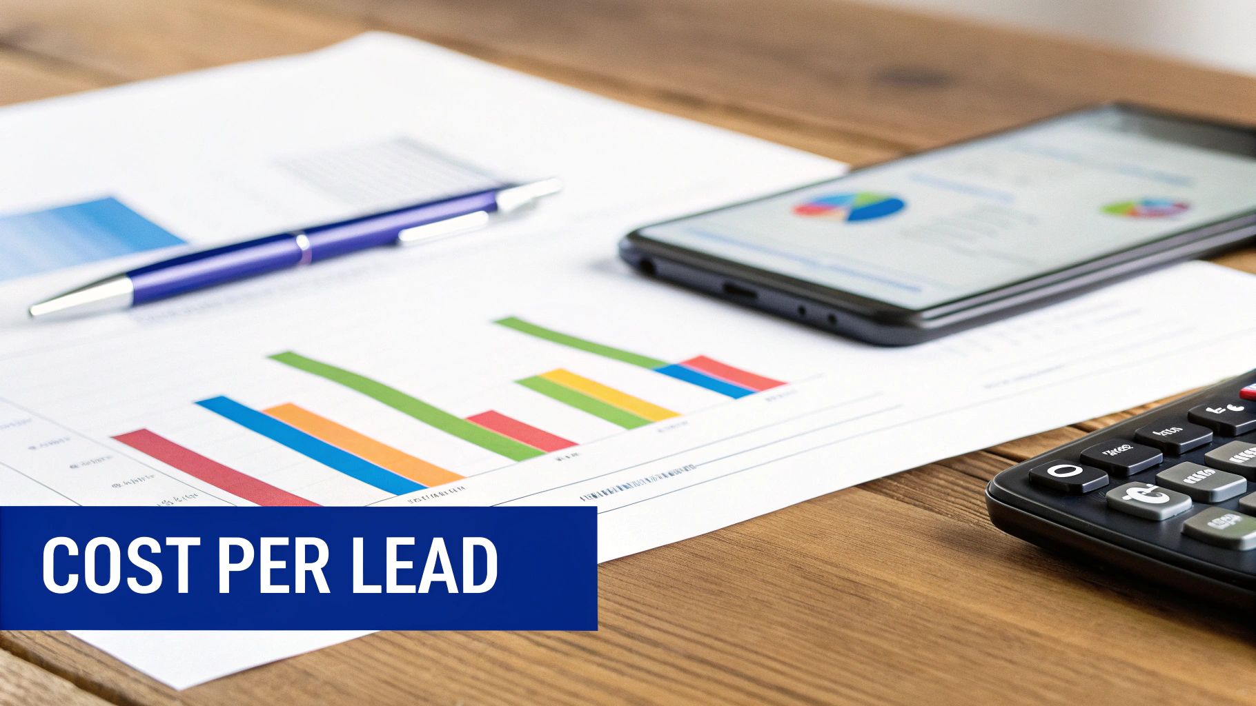 An image showing a hand holding a credit card over a laptop with graphs and charts on the screen, illustrating budget management.