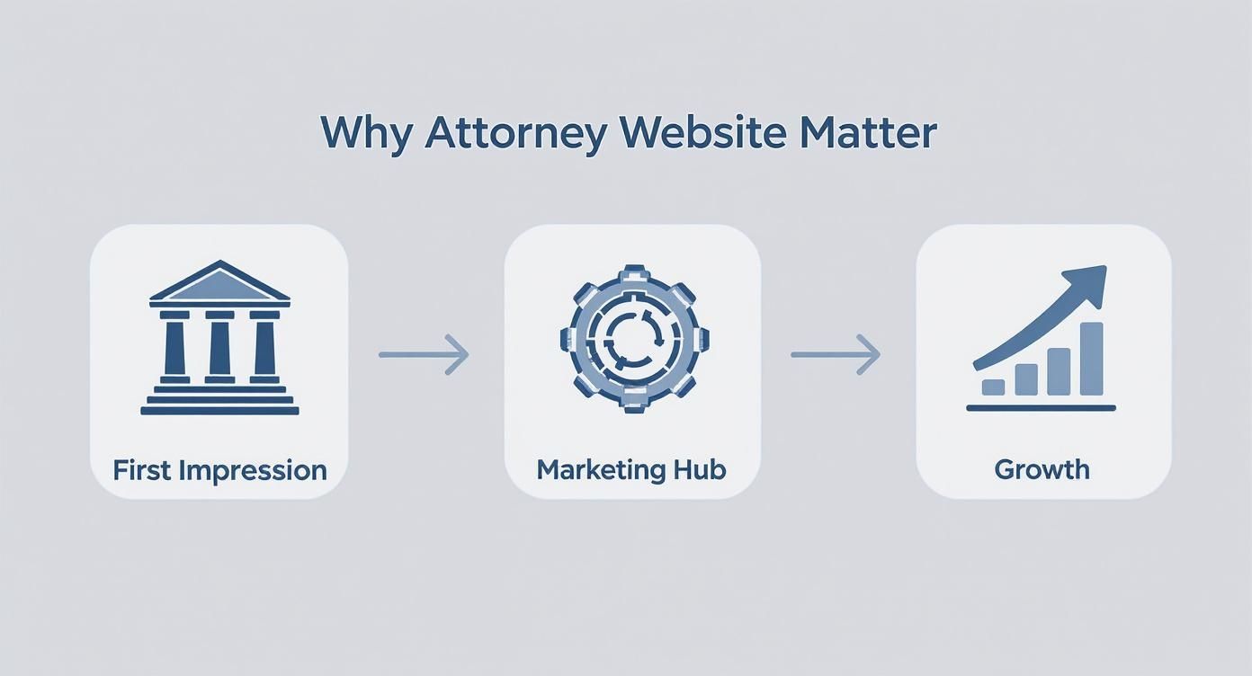 Infographic about web design for attorney