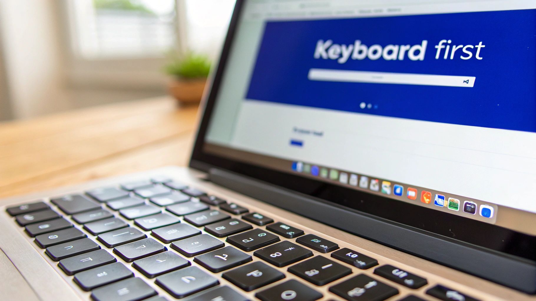 An illustration showing a computer keyboard with arrows indicating the tab and shift-tab navigation flow between interactive elements on a webpage.