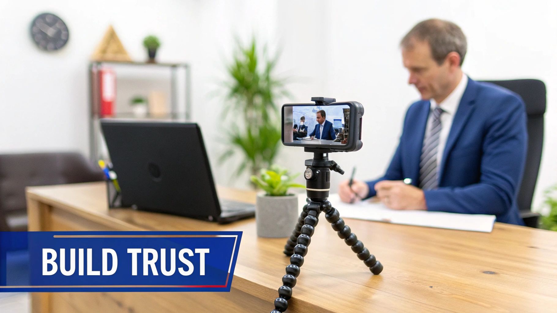 Attorney planning content strategy on a whiteboard