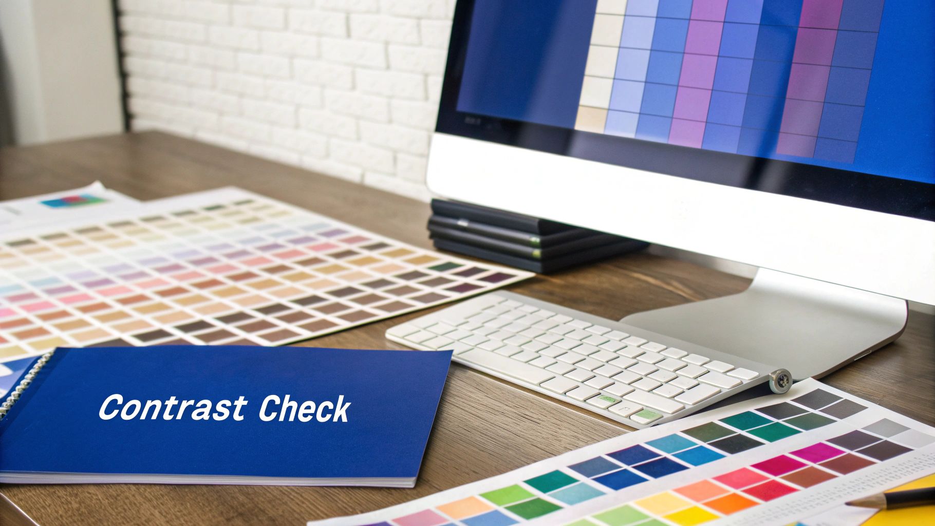 An image demonstrating good vs. bad color contrast on a website.