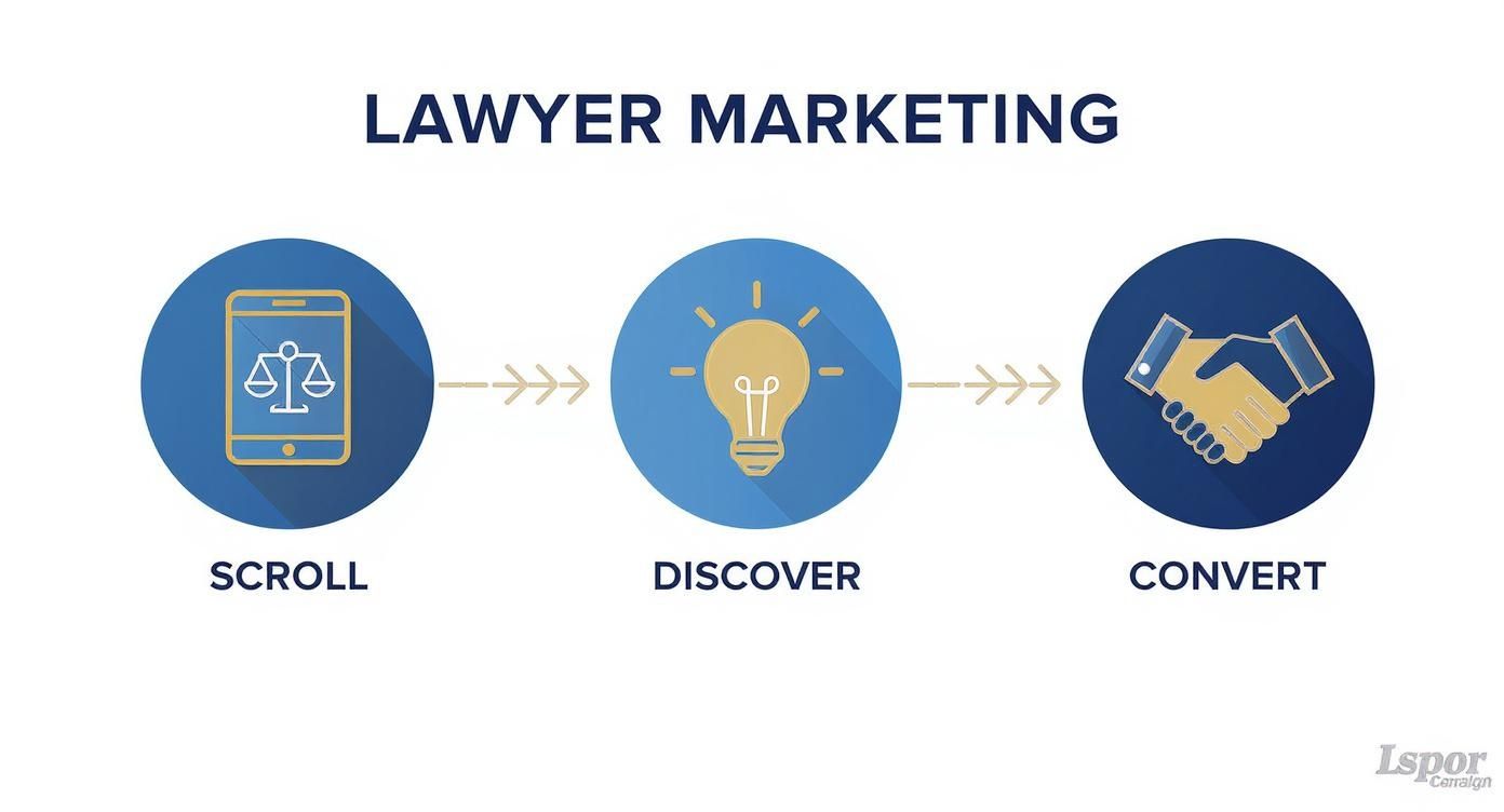 Infographic about facebook advertising for lawyers