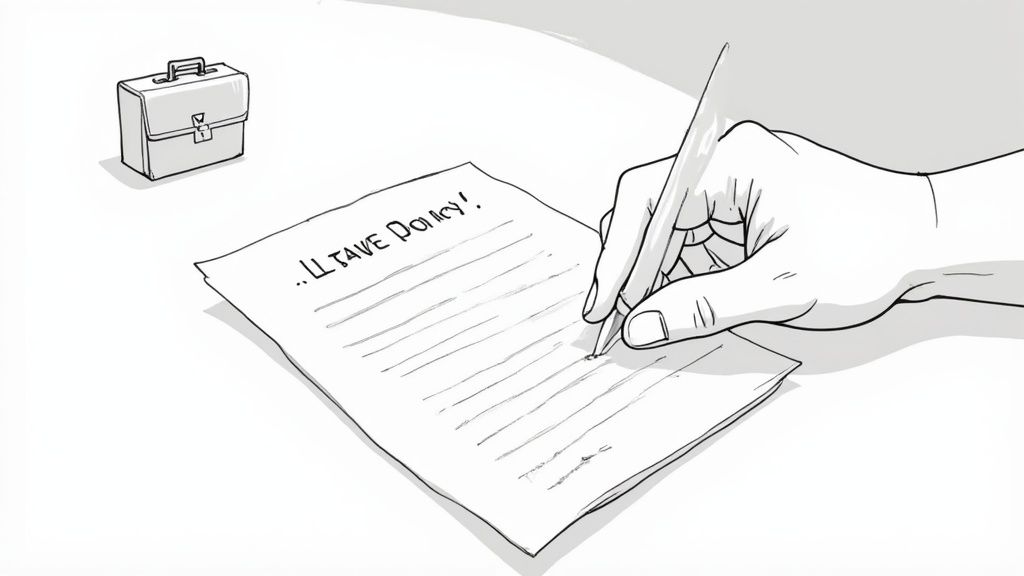 A single empty deckchair on a beach, representing the holiday time that goes unused by many employees.