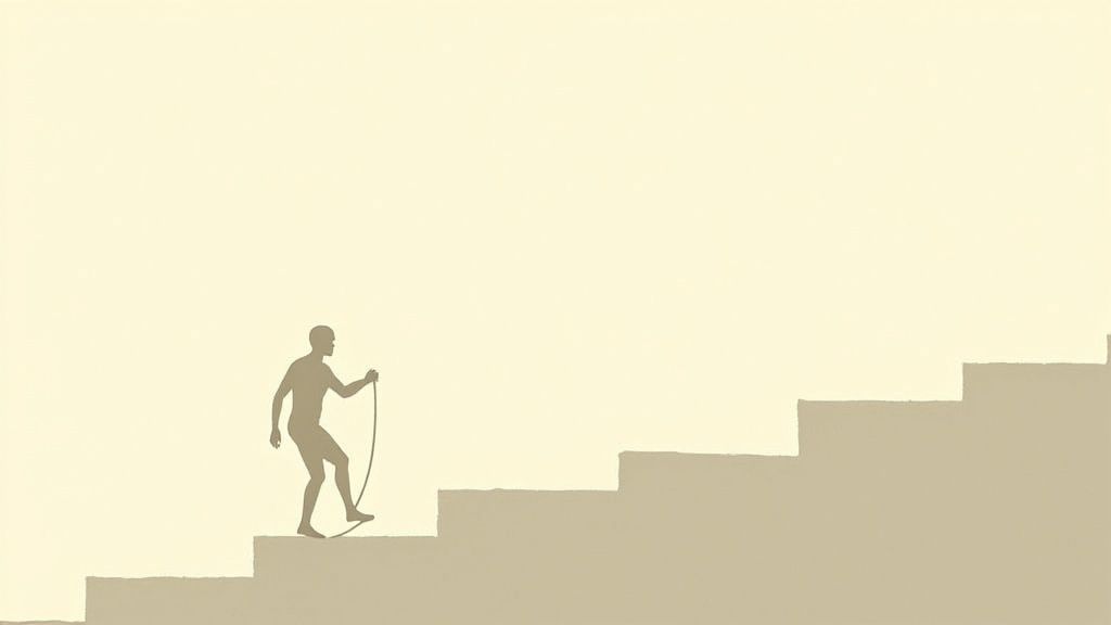 A manager and an employee having a supportive conversation in a bright office.