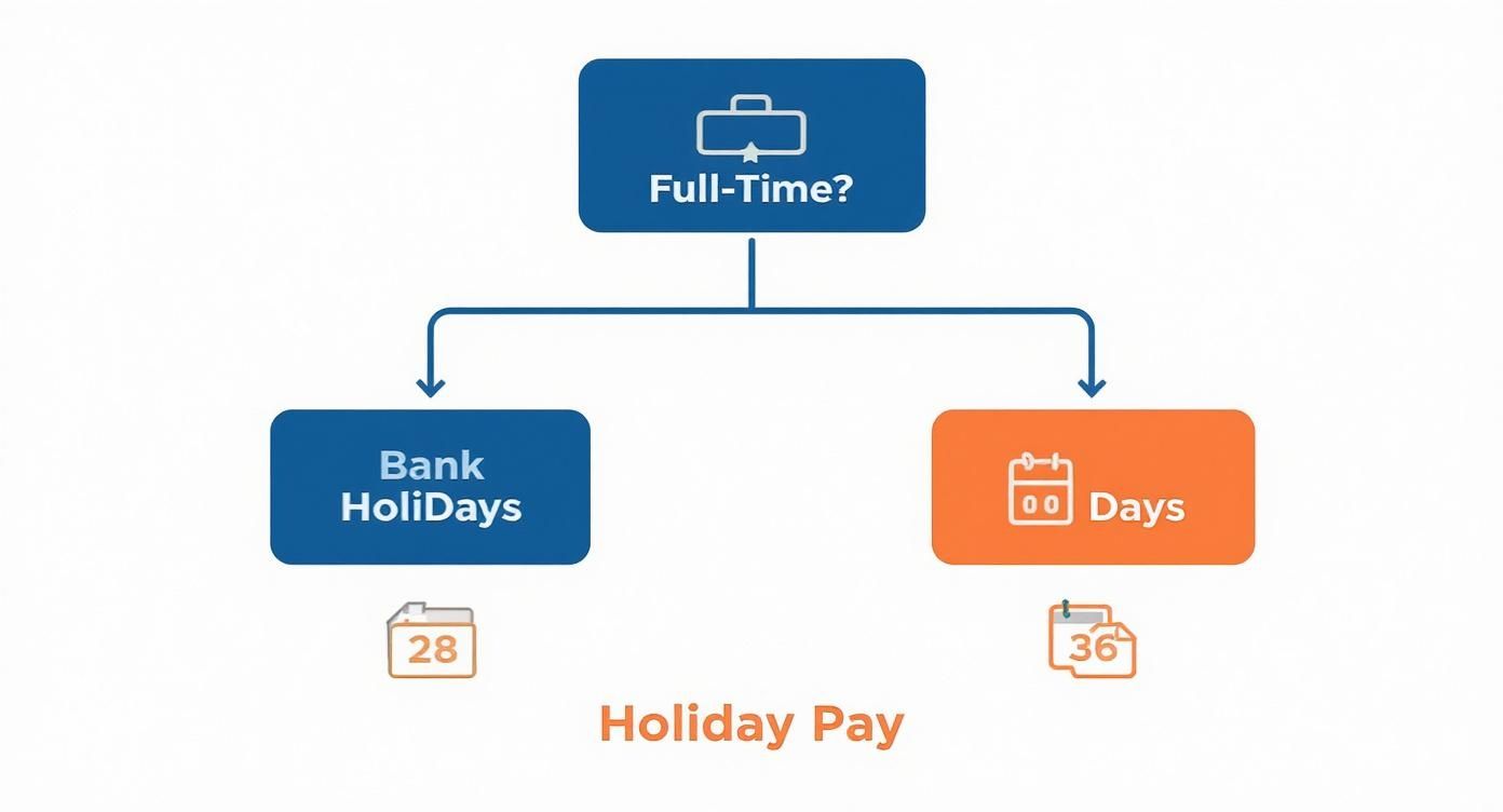Infographic about how do you work out your holiday entitlement