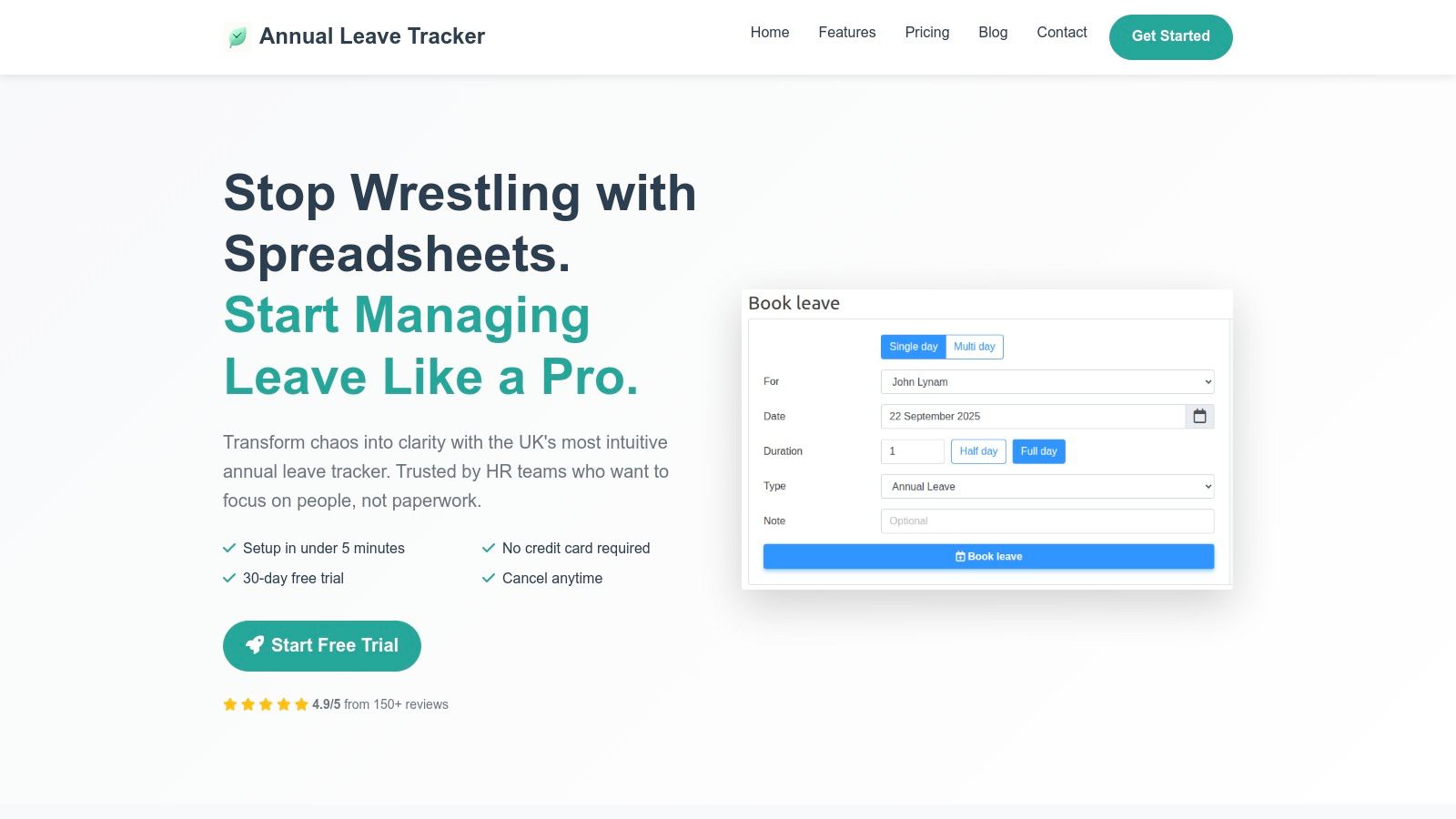 Annual Leave Tracker
