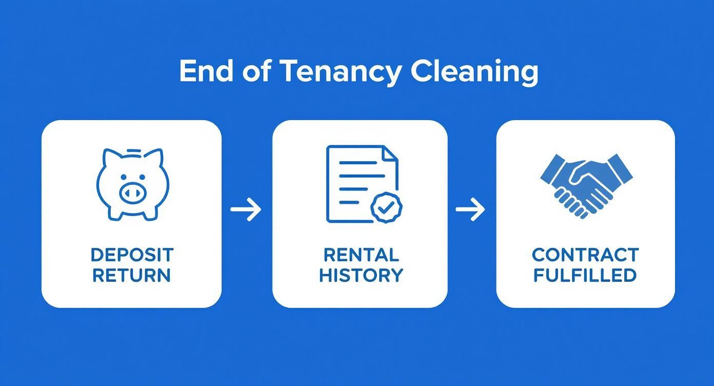 Infographic about end of tenancy cleaning bristol