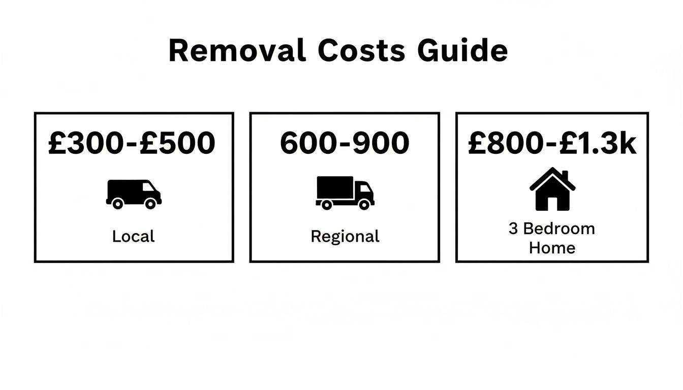 Infographic about how much is removals