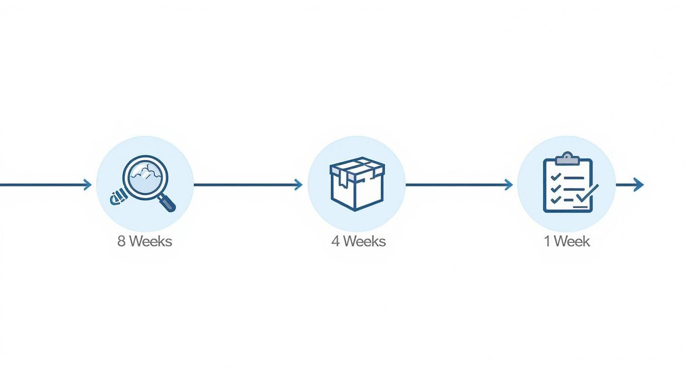 Infographic about how to pack for moving