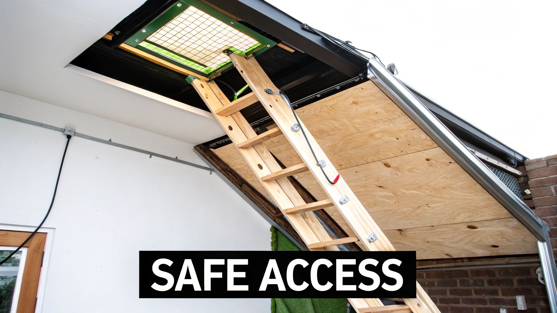 A person using a calculator with blueprints and building materials in the background, symbolising budgeting for a loft conversion.