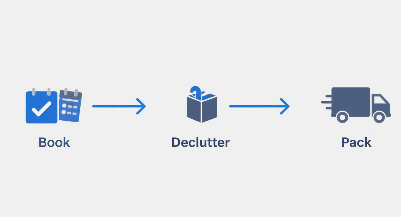 Infographic about how to prepare for moving house