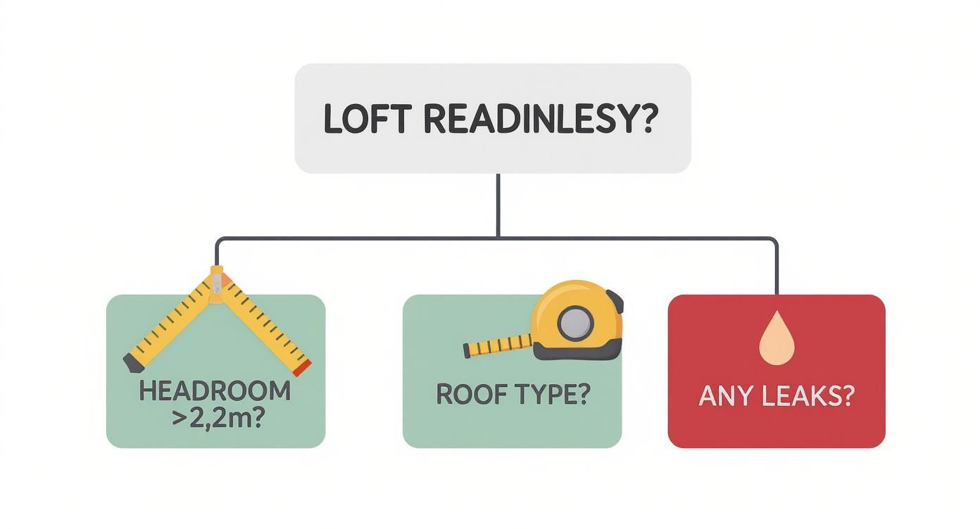 Infographic about loft storage conversion