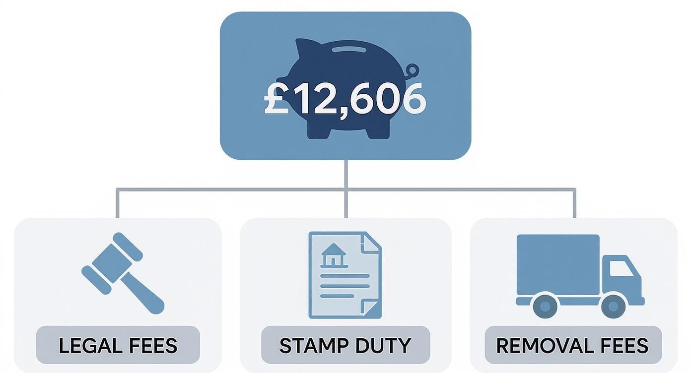 Infographic about cost to move house