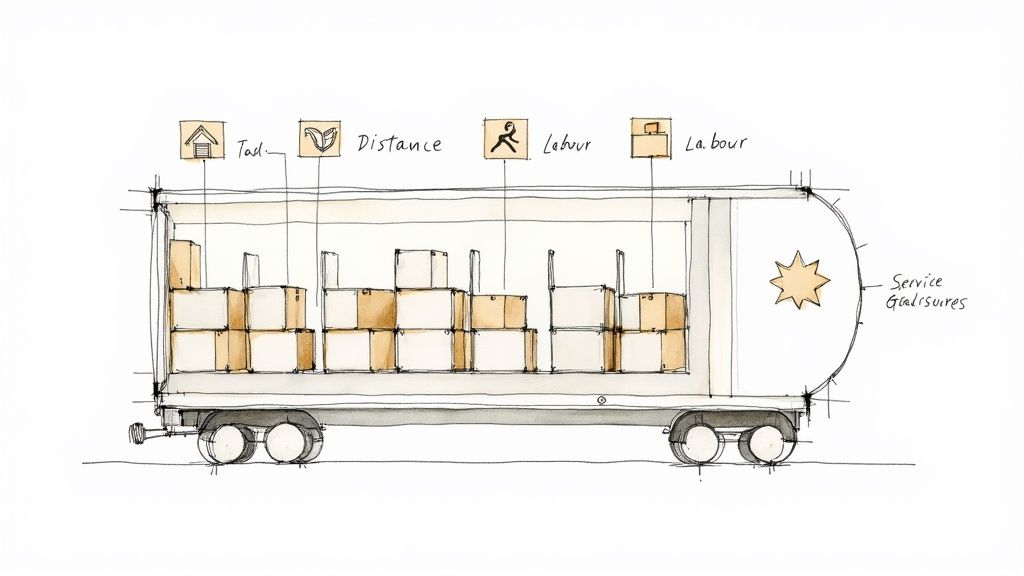 Movers loading a van