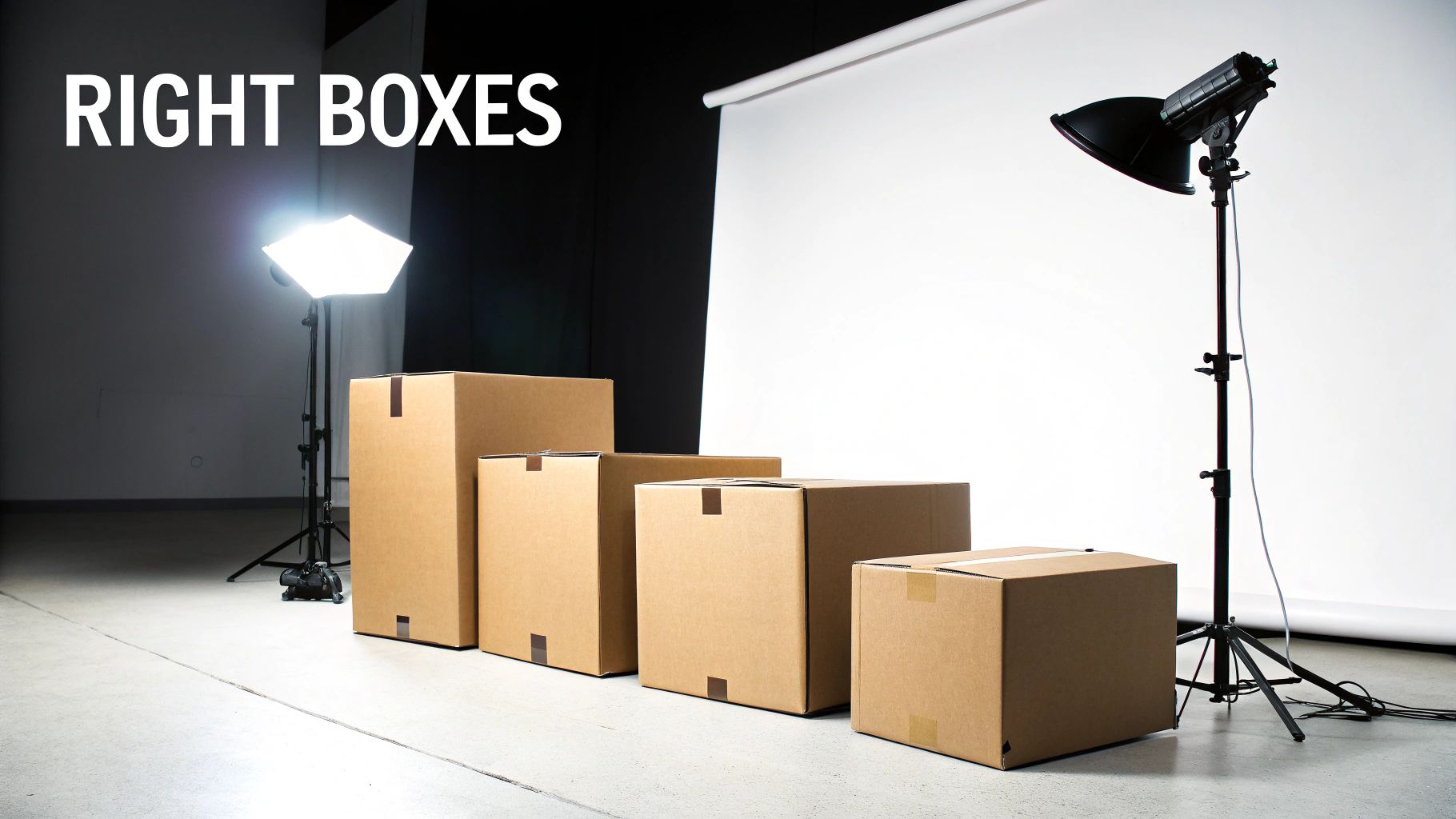 A stack of various sizes of cardboard moving boxes, neatly taped up and ready for transport.