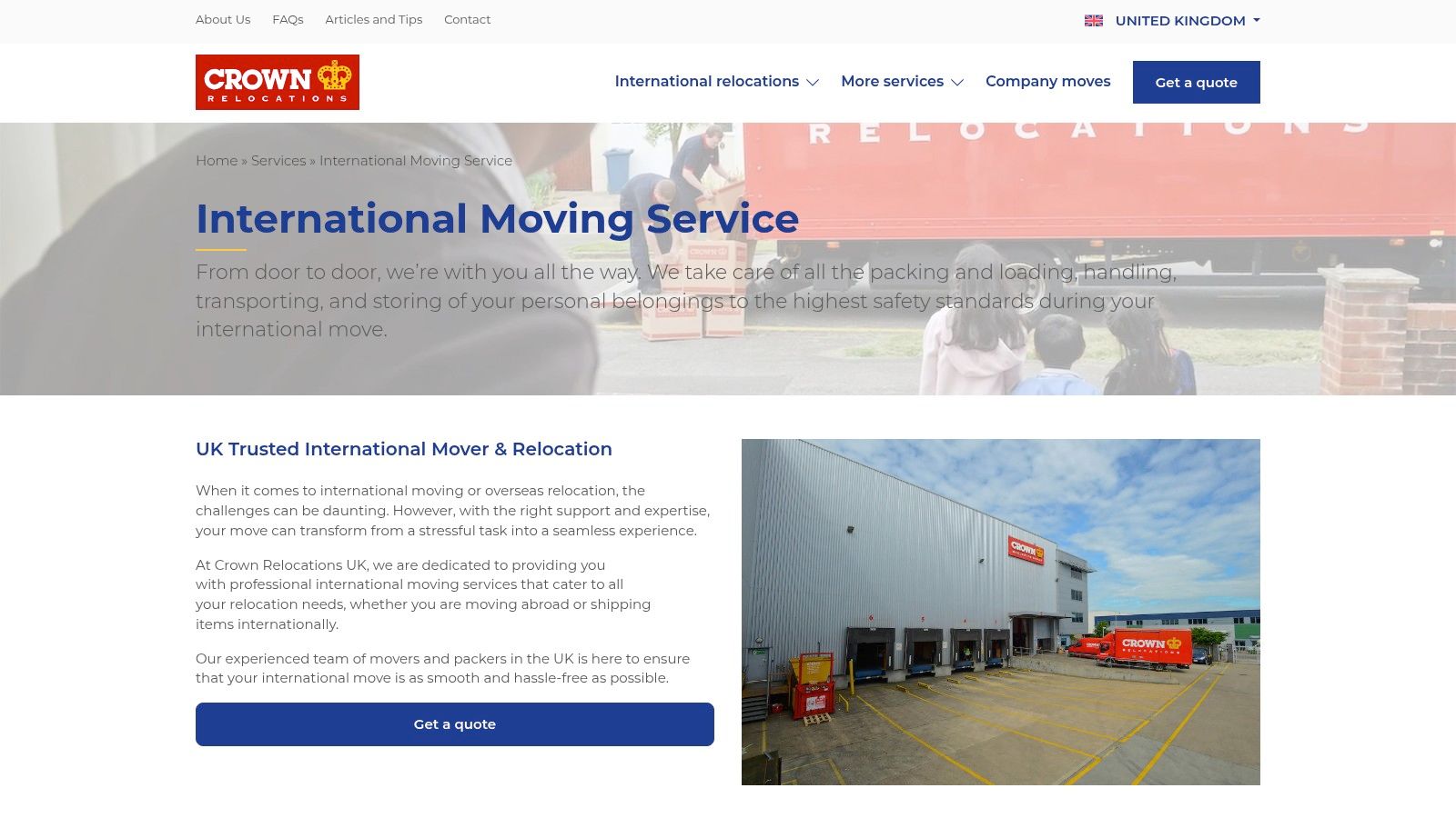 Crown Relocations UK – International Relocations