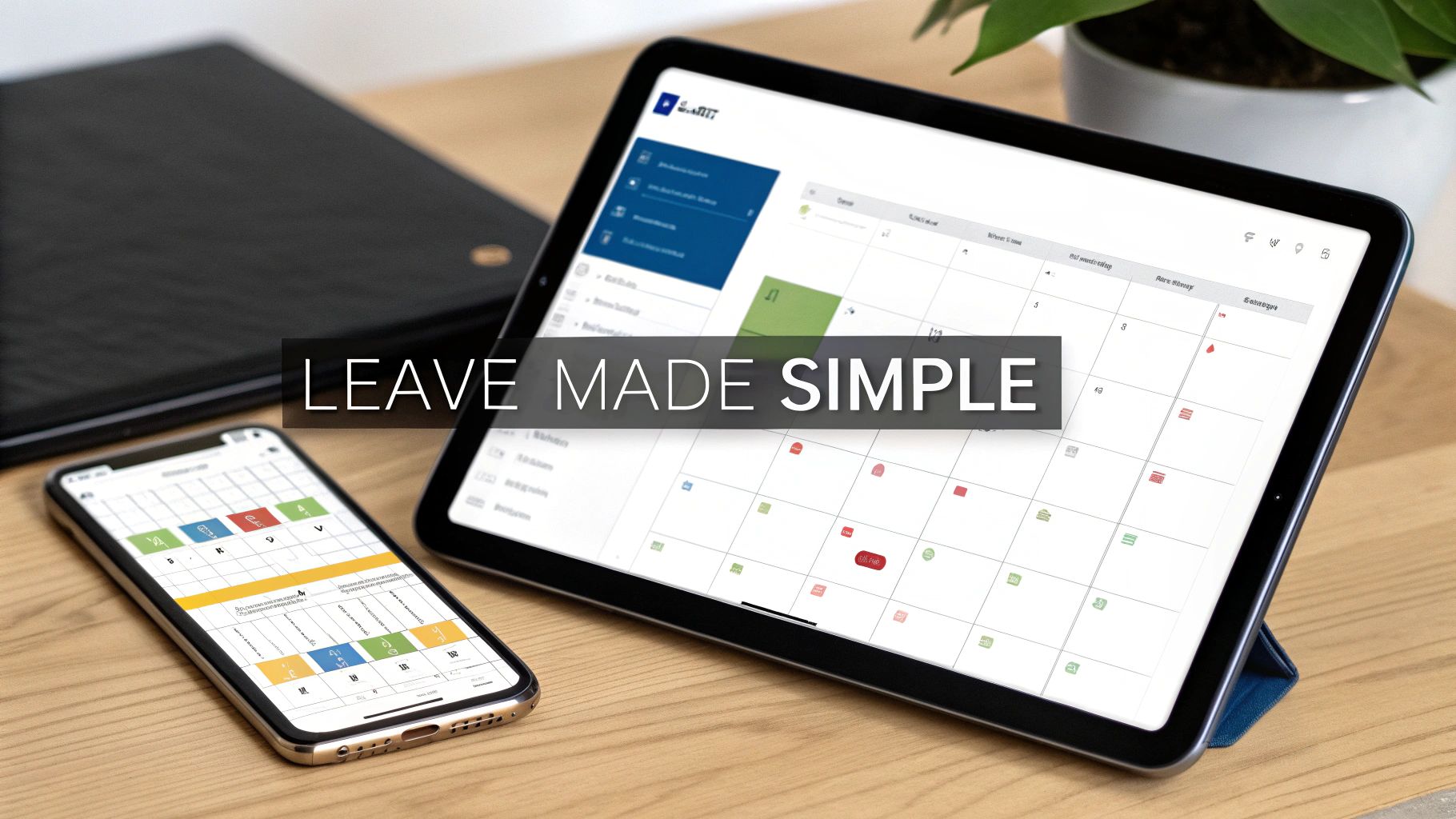 A screenshot from the LeaveWizard dashboard showing a clean and organised interface for managing leave requests.