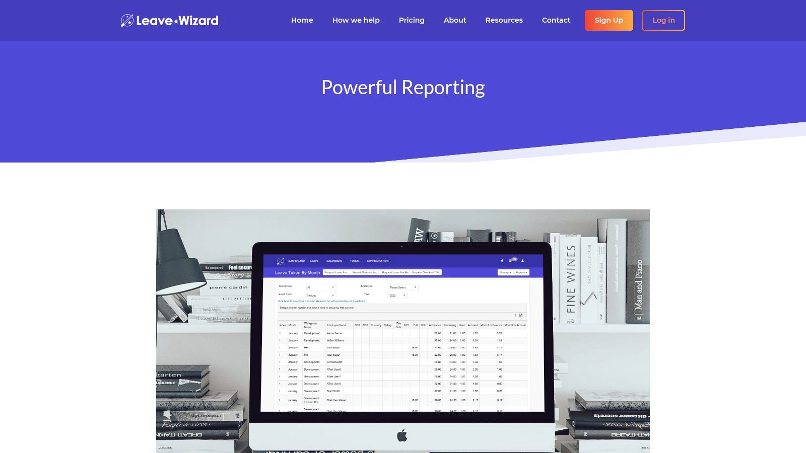 Powerful Reporting &ndash; LeaveWizard