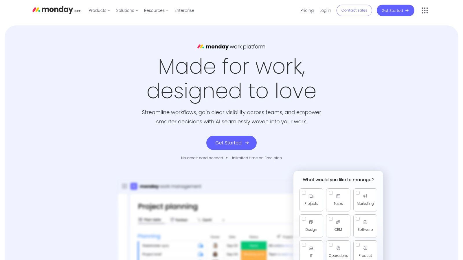 Monday.com Workforce Planning Template